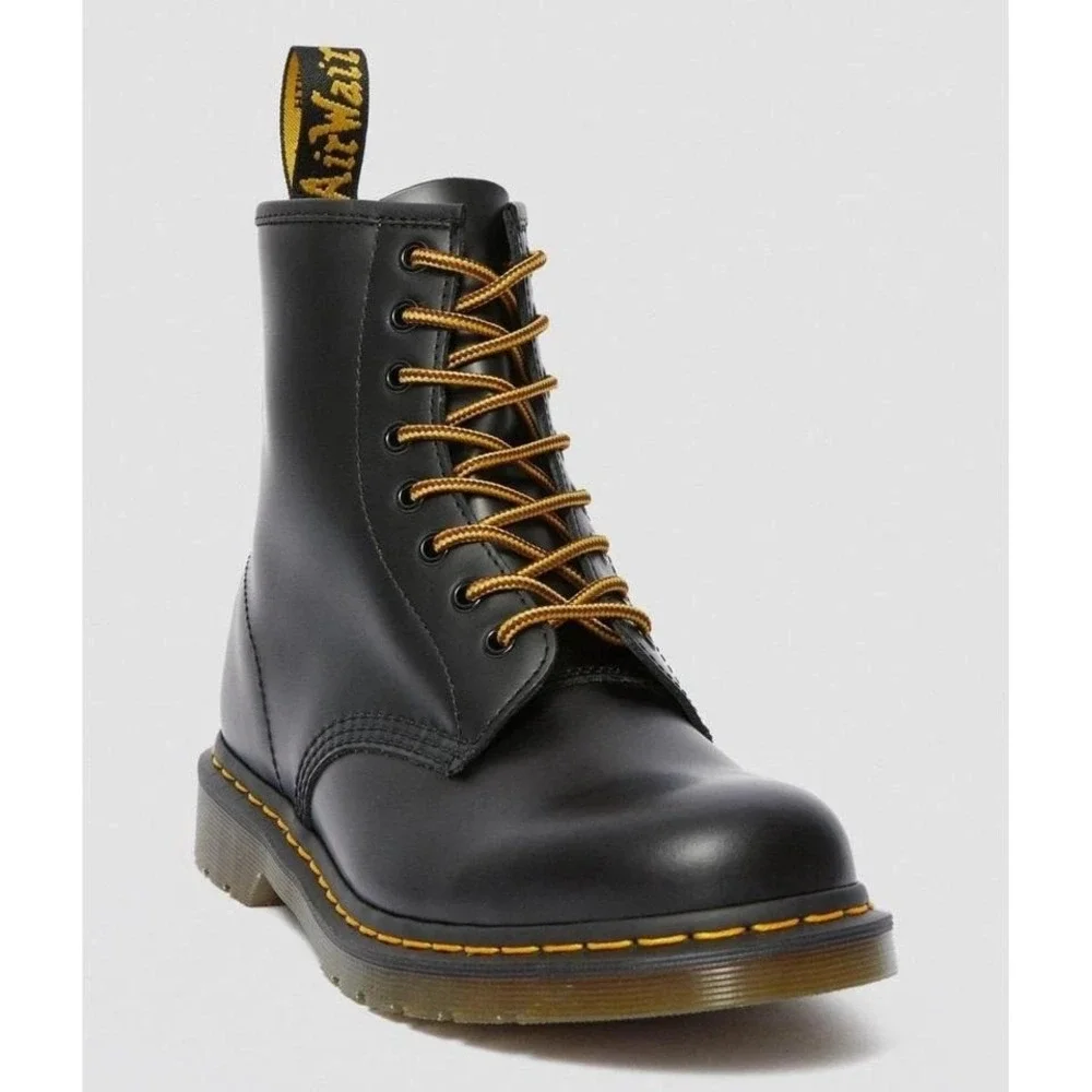 Dr. Martens Shoe Laces Round  8-10 Eye Boots Doc Marten  140cm Brown Yellow (2)‎